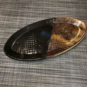 Handmade Pottery: tray dish decor art